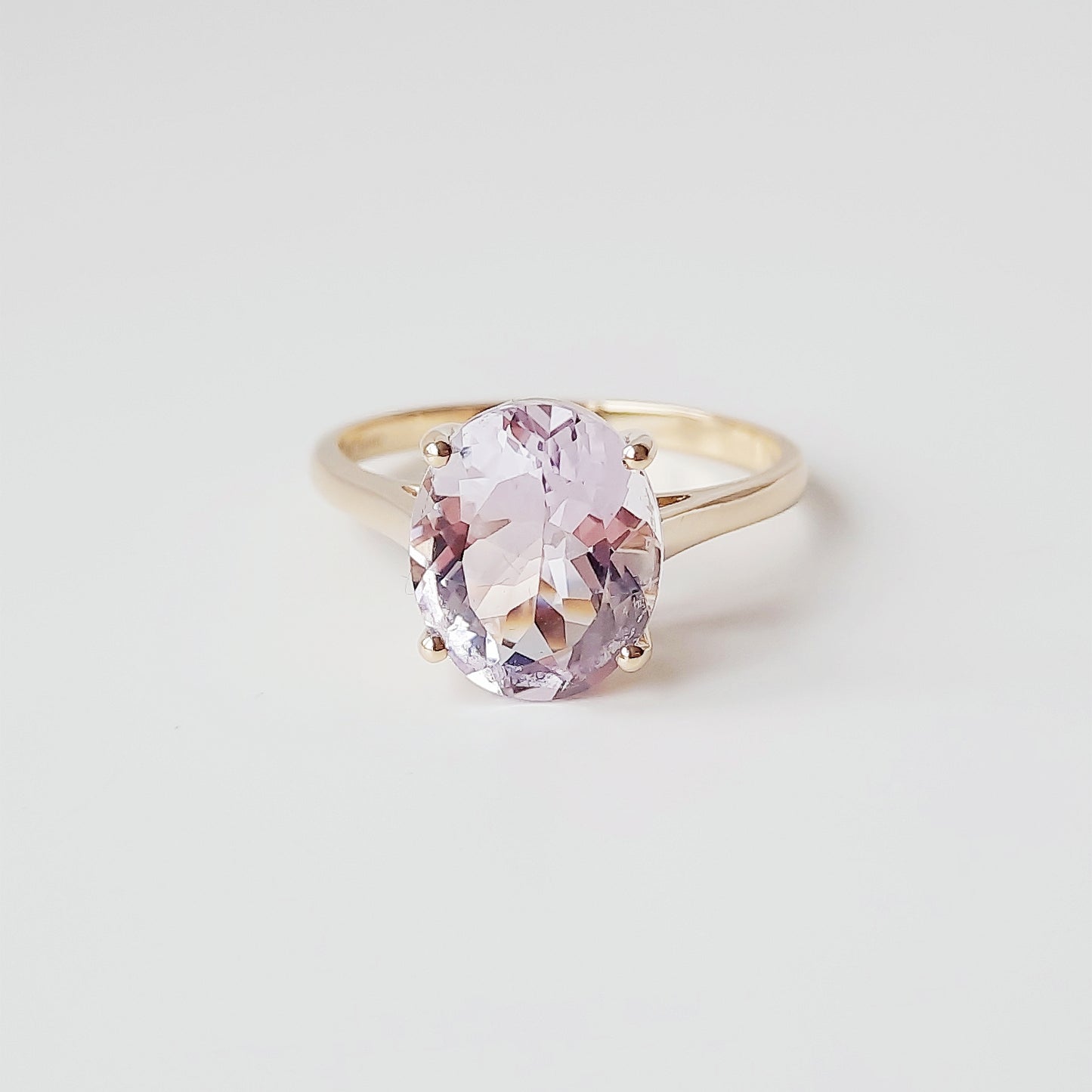 Oval cut amethyst