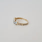 Opal cluster engraved band | NEW