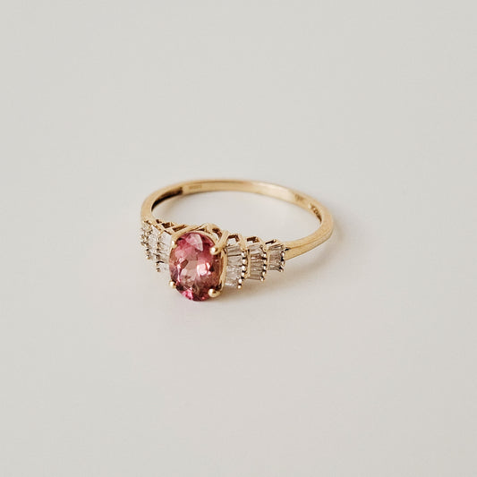 Diamond & tourmaline cluster ring | NEW