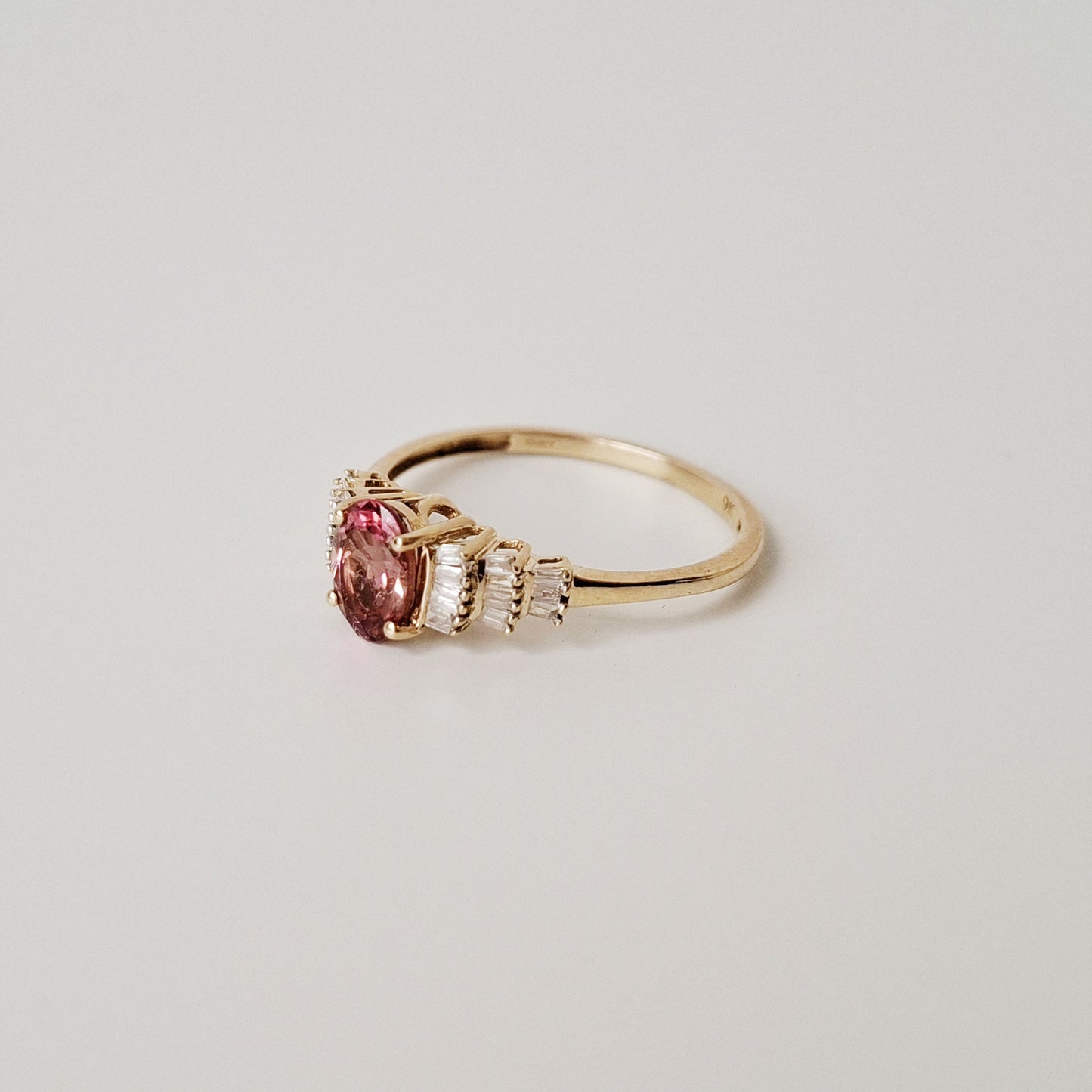 Diamond & tourmaline cluster ring | NEW