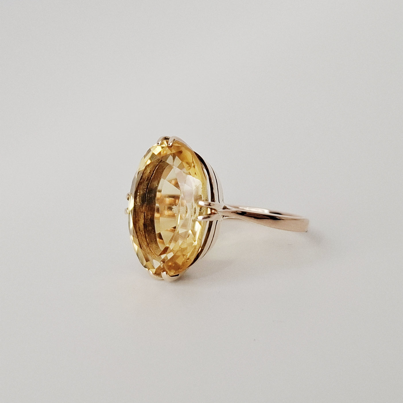 Topaz solitaire ring | NEW