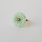 Jade & diamond flower ring | NEW