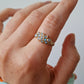 Opal cluster engraved band | NEW