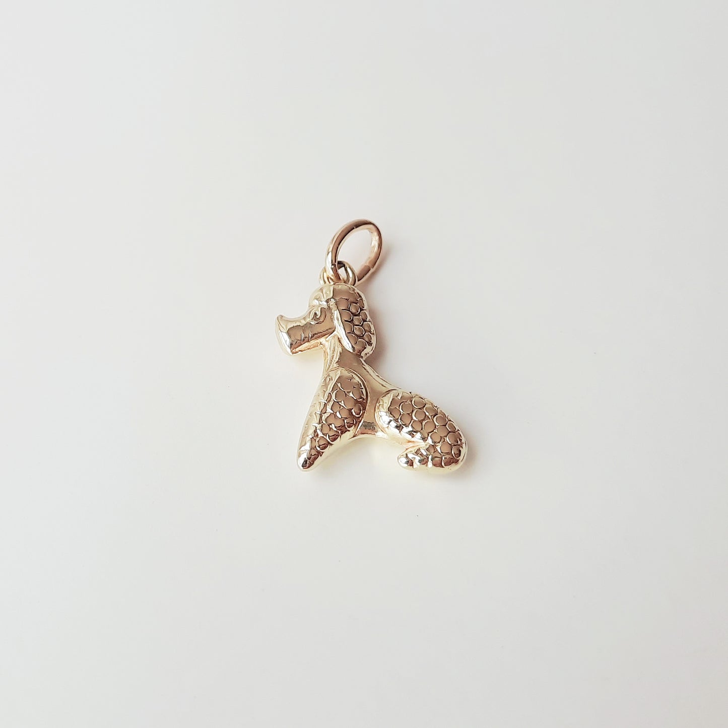 Poodle charm 14ct